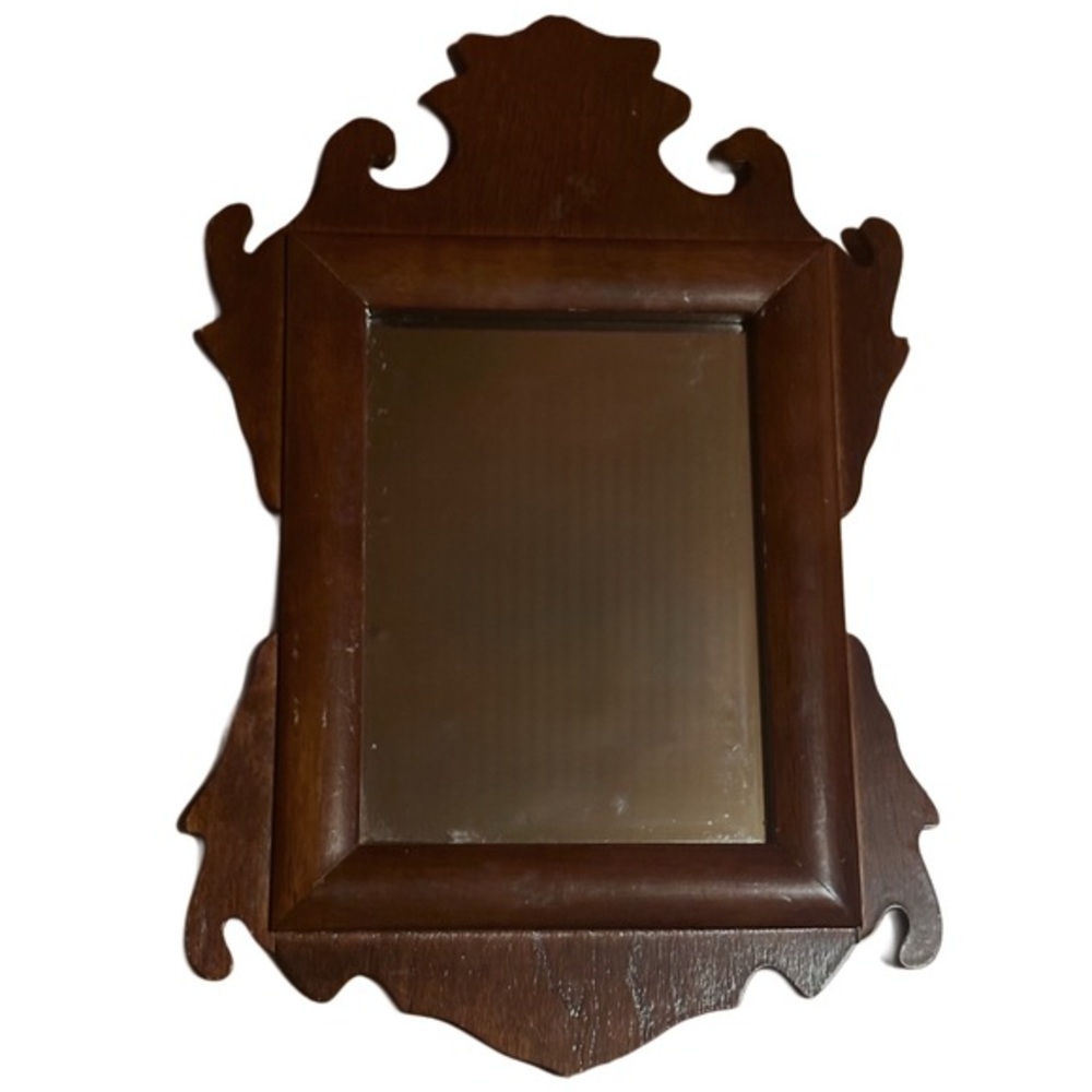 Vintage Wooden Wall Mirror
